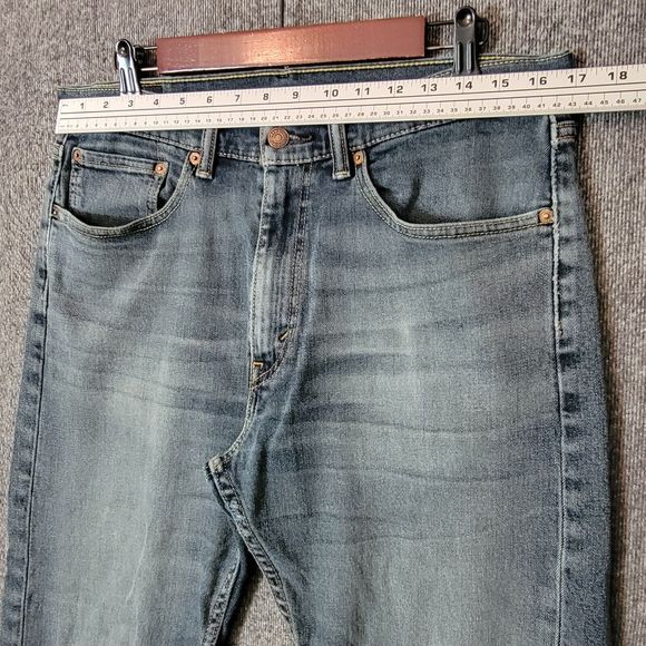 Levis Jeans Men 33x30* Blue 505 Regular Straight American Workwear Stretch Denim - Picture 3 of 14